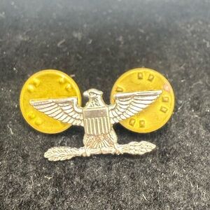 Vintage GEMSCO Sterling Silver Eagle Rank Pin